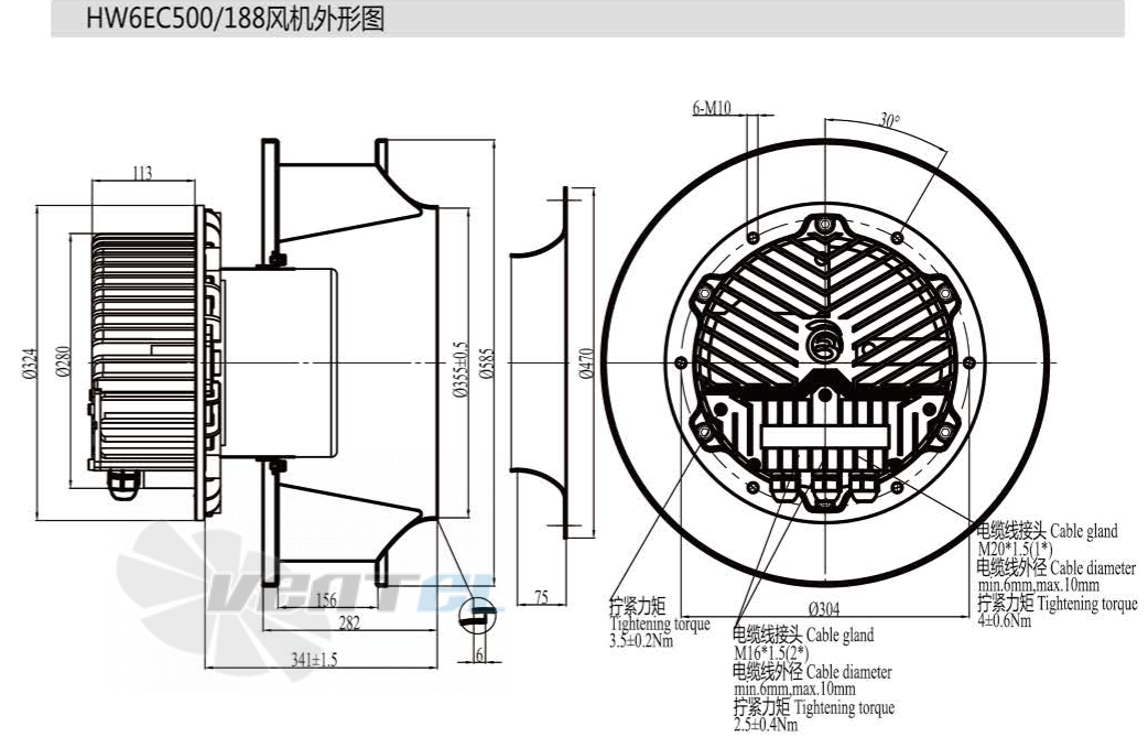 Boyoung BOYOUNG HW6EC-500-188-IX 3.4 КВТ - описание, технические характеристики, графики