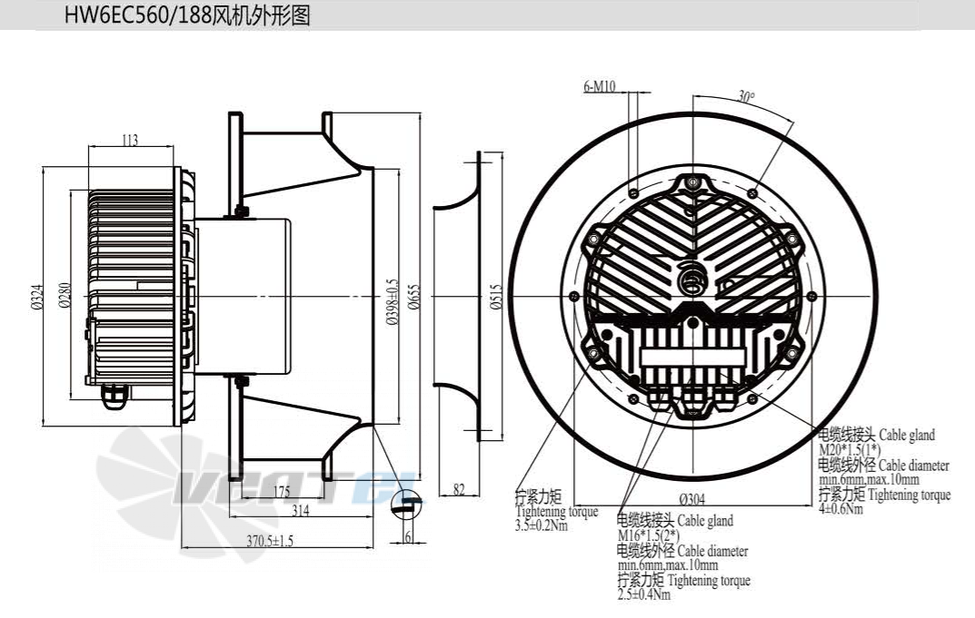 Boyoung BOYOUNG HW6EC-560-180-IX 3.4 КВТ - описание, технические характеристики, графики