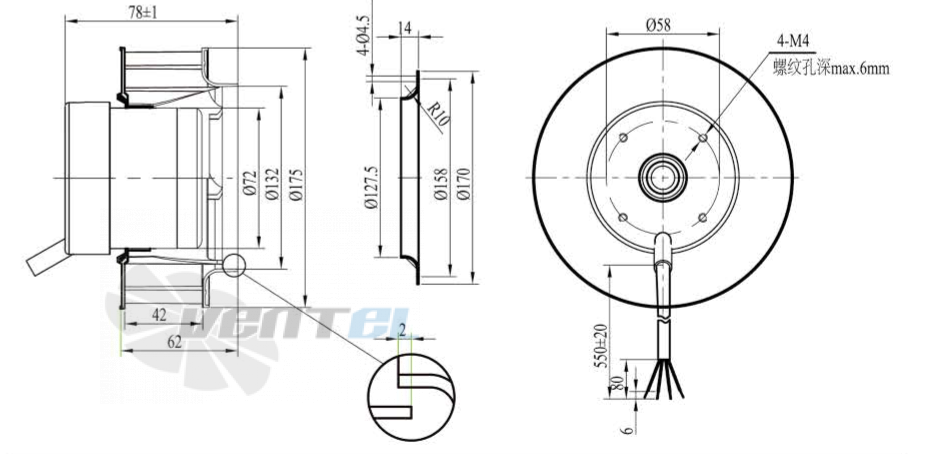 Boyoung BOYOUNG HW4DC-175-072-I-062 0.075 КВТ - описание, технические характеристики, графики