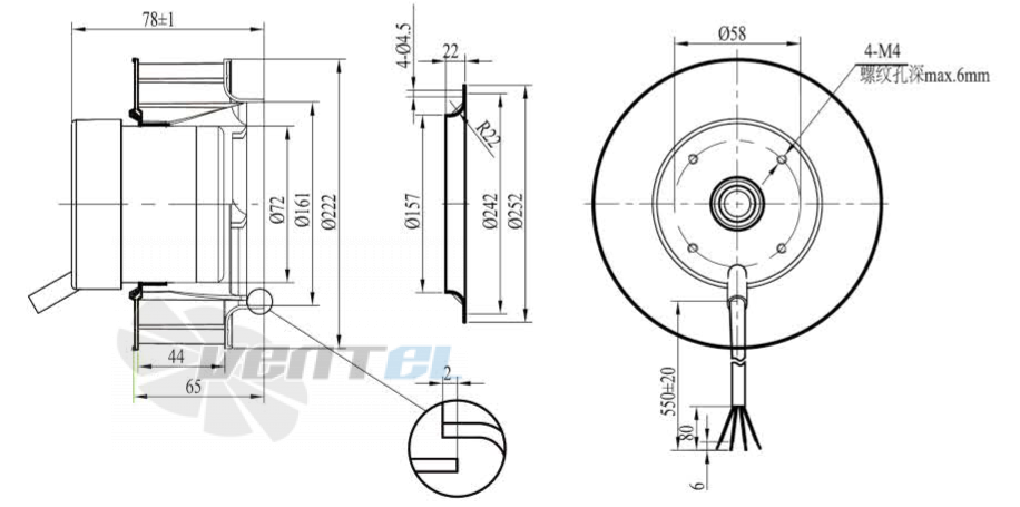 Boyoung BOYOUNG HW3DC-220-072-I-065 0.062 КВТ - описание, технические характеристики, графики