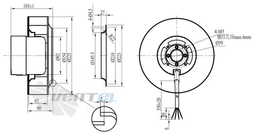 Boyoung BOYOUNG HW4DC-225-092-I-090 0.11 КВТ - описание, технические характеристики, графики