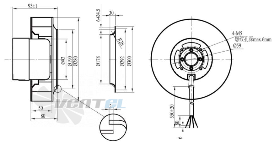 Boyoung BOYOUNG HW3DC-280-092-I-080 0.105 КВТ - описание, технические характеристики, графики