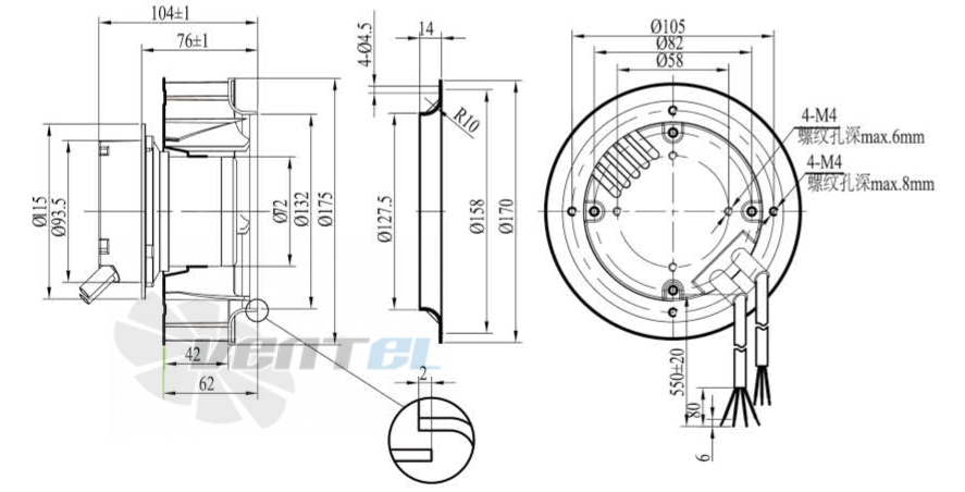 Boyoung BOYOUNG HW2EC-175-072-I-1P062 0.075 КВТ - описание, технические характеристики, графики