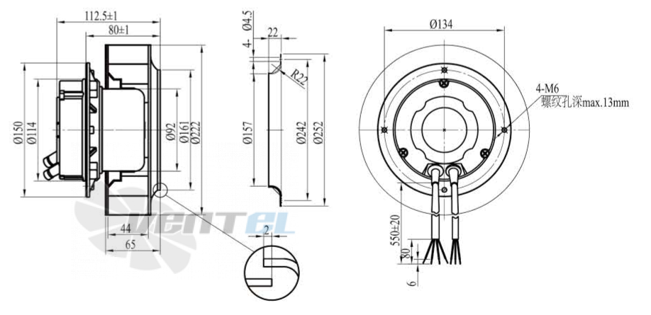 Boyoung BOYOUNG HW2EC-220-092-I-1P065 0.157 КВТ - описание, технические характеристики, графики