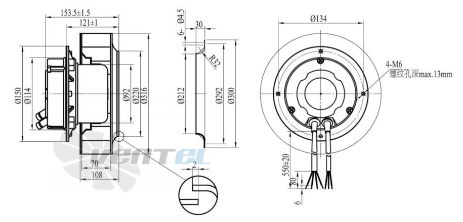 Boyoung BOYOUNG HW2EC-315-092-I-1P108 0.16 КВТ - описание, технические характеристики, графики