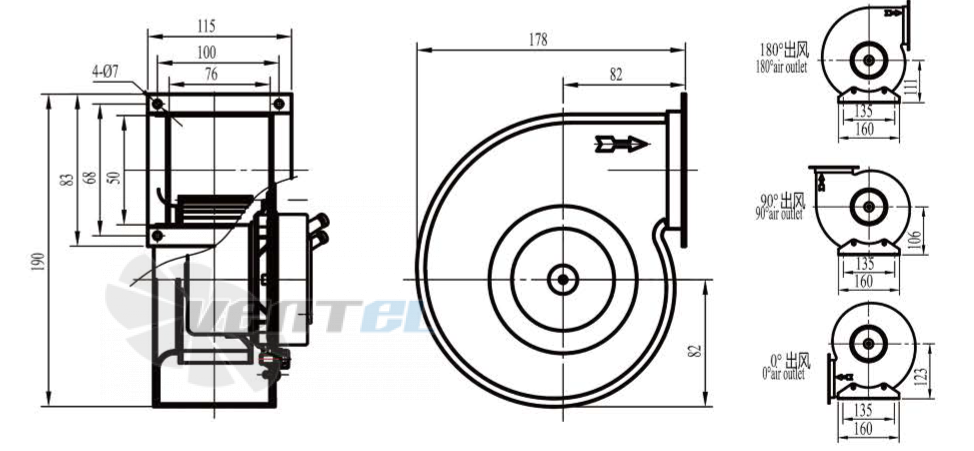 Boyoung BOYOUNG QD2EC-120-072-VI-1P 0.041 КВТ - описание, технические характеристики, графики