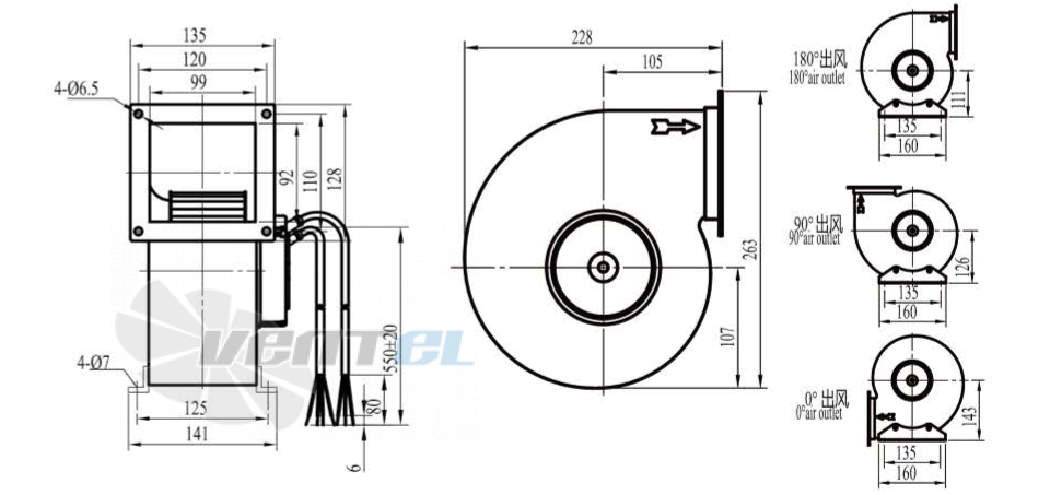 Boyoung BOYOUNG QD2EC-140-072-VI-1P 0.066 КВТ - описание, технические характеристики, графики