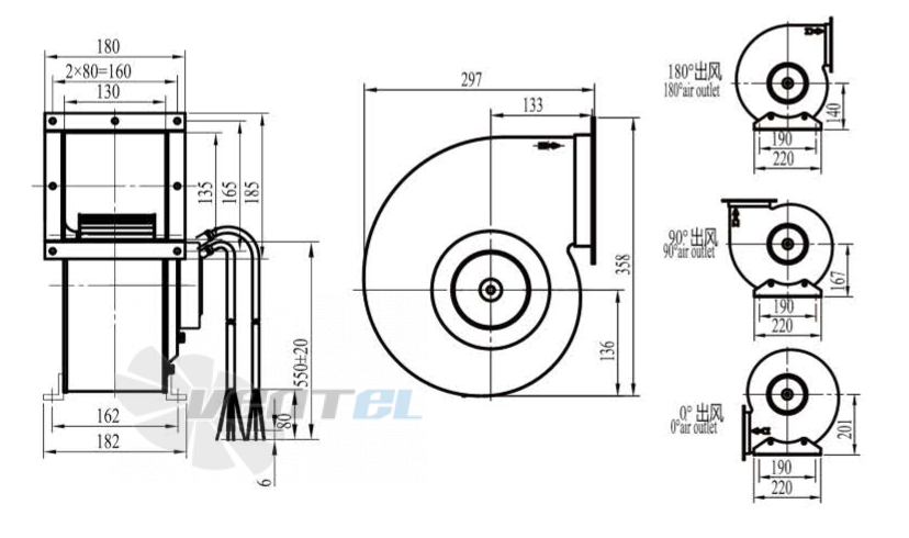 Boyoung BOYOUNG QD2EC-180-092-I-1P 0.159 КВТ - описание, технические характеристики, графики