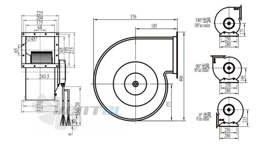 Boyoung BOYOUNG QD2EC-250-102-I-1P 0.5 КВТ - описание, технические характеристики, графики