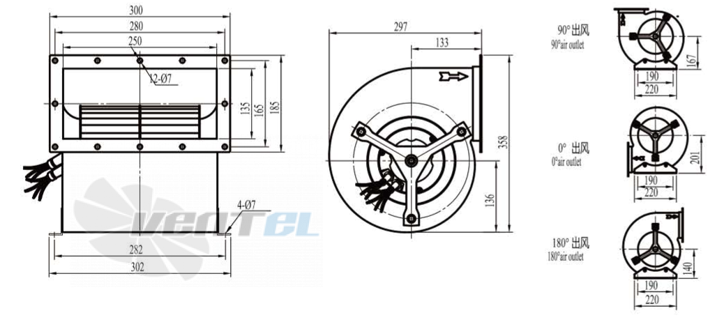 Boyoung BOYOUNG QS2EC-180-092-25-1G 0.165 КВТ - описание, технические характеристики, графики