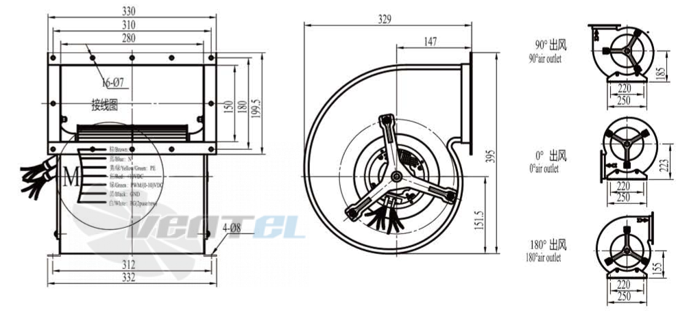 Boyoung BOYOUNG QS2EC-200-102-III-1P 0.39 КВТ - описание, технические характеристики, графики