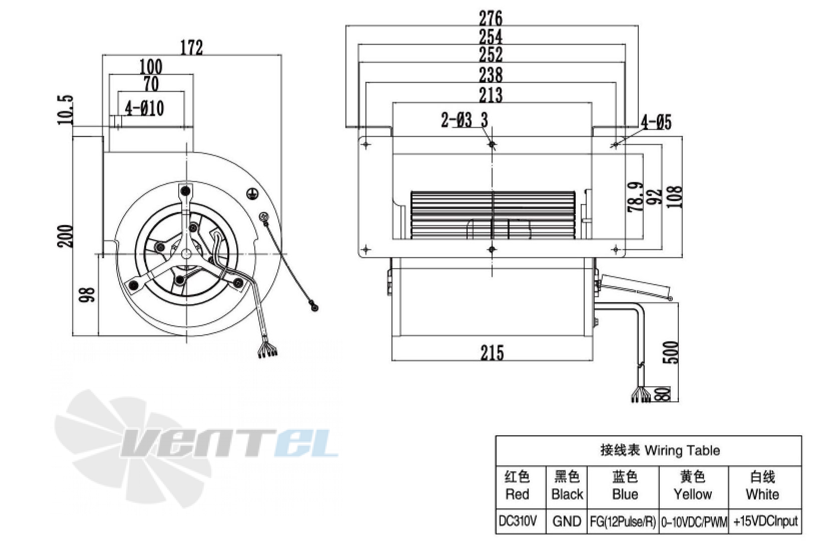 Weiguang WEIGUANG DC092-25H3G01-FD133-190S1-01 0.14 КВТ - описание, технические характеристики, графики