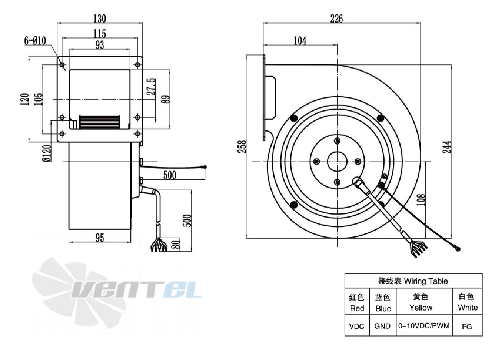 Weiguang WEIGUANG DC092-25H3G01-FG140-60S1-01 0.075 КВТ - описание, технические характеристики, графики