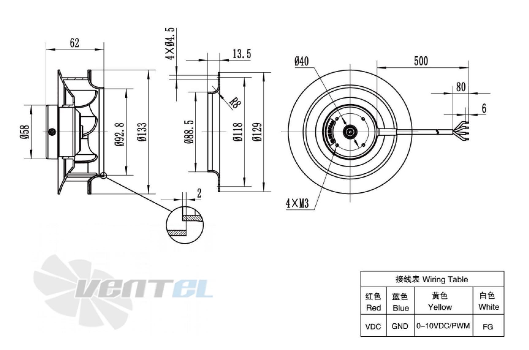 Weiguang WEIGUANG DC053-10B3G01-B133-30P1-01 0.018 КВТ - описание, технические характеристики, графики