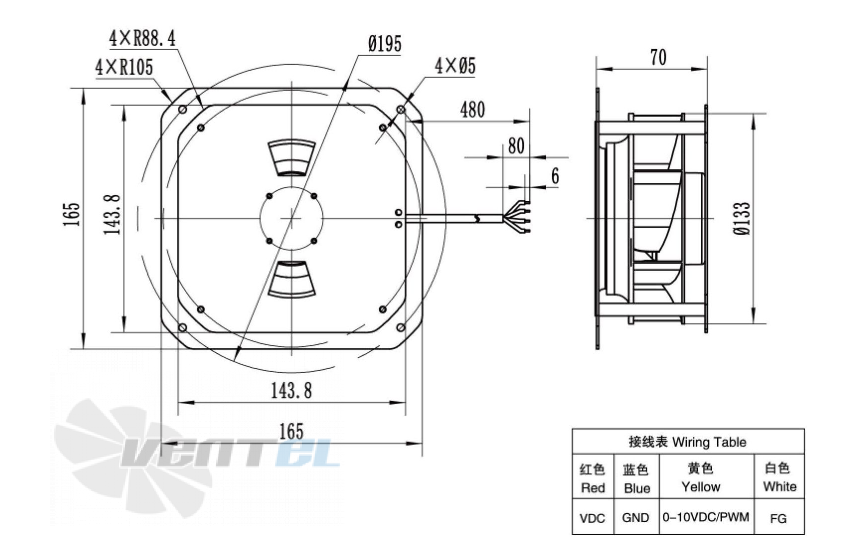 Weiguang WEIGUANG DC053-10B3G01-B133-30P1-01-Z 0.018 КВТ - описание, технические характеристики, графики