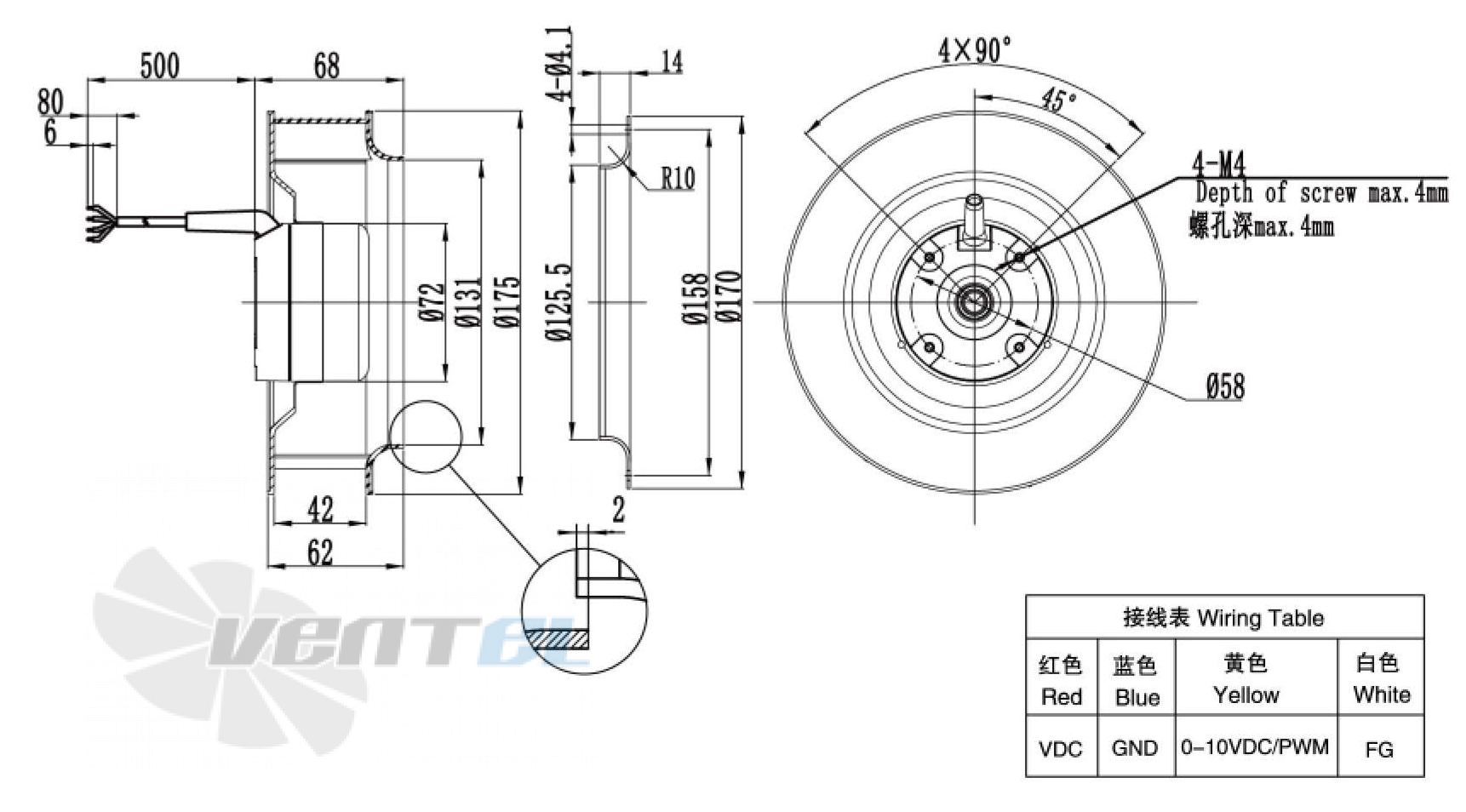 Weiguang WEIGUANG DC072-25C3G01-B175-42P1-01 0.075 КВТ - описание, технические характеристики, графики