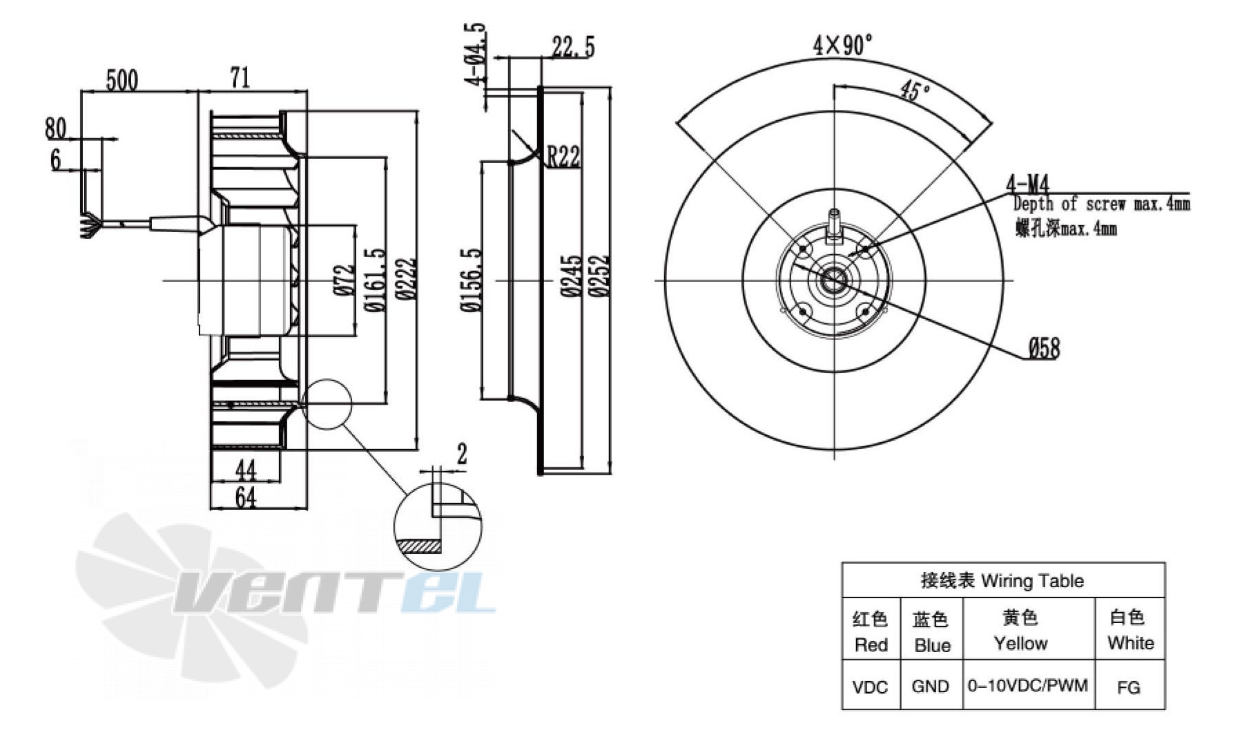 Weiguang WEIGUANG DC072-25C3G01-B220-44P1-01 0.06 КВТ - описание, технические характеристики, графики