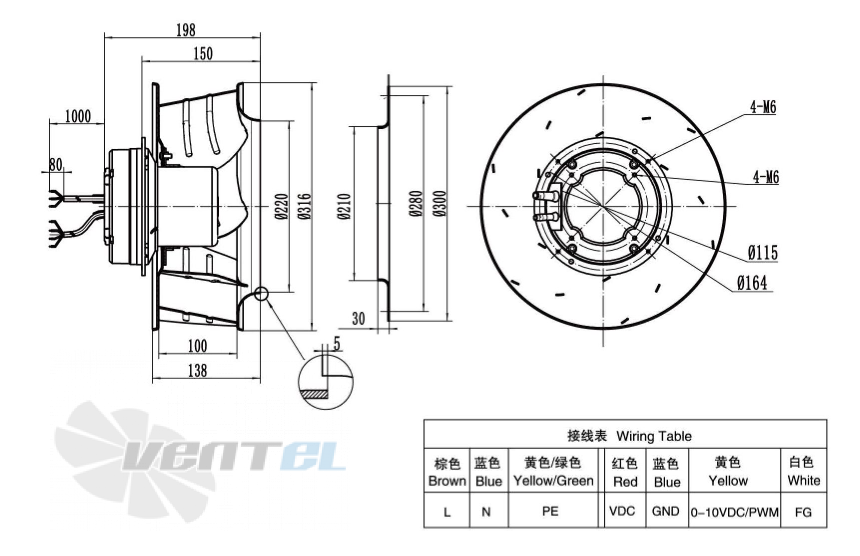 Weiguang WEIGUANG EC102-35E3G01-B310-100A1-01 0.5 КВТ - описание, технические характеристики, графики