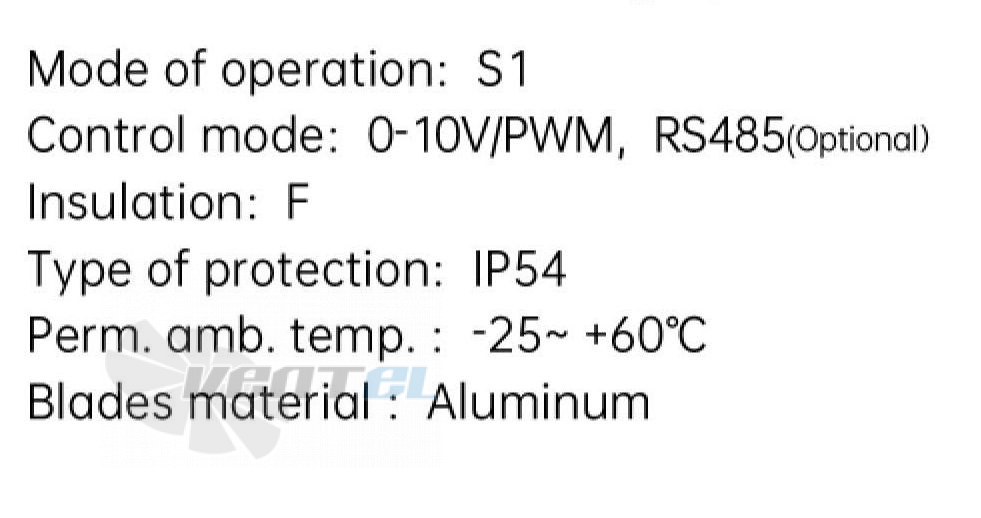 Weiguang WEIGUANG EC102-50E3G01-B355-100A1-01 0.57 КВТ - описание, технические характеристики, графики