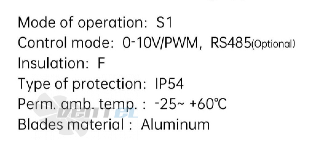 Weiguang WEIGUANG EC102-50E3G01-B400-100A1-01 0.52 КВТ - описание, технические характеристики, графики