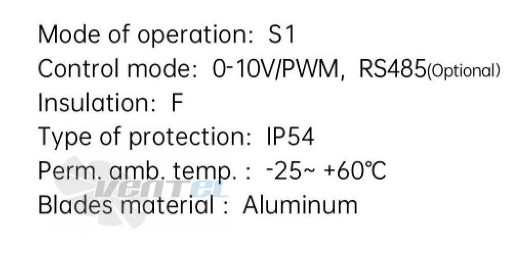 Weiguang WEIGUANG EC137-60D3G01-B450-138A1-01 1.0 КВТ - описание, технические характеристики, графики