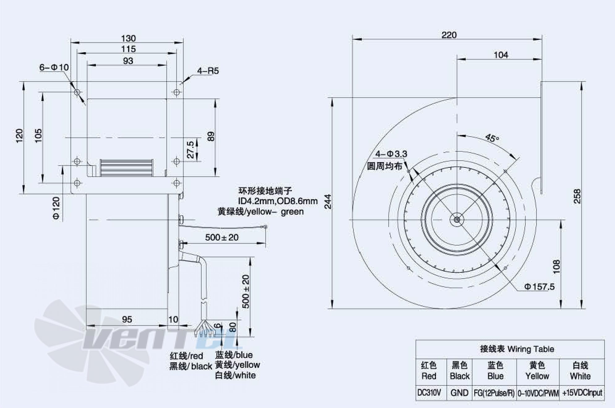 Weiguang WEIGUANG DC072-25H3G02-FG140-60P1 0.08 КВТ - описание, технические характеристики, графики