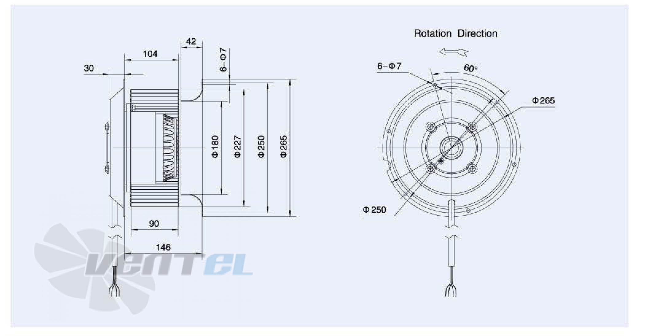 Weiguang WEIGUANG LXFF4D225-90-M137-50 0.46 КВТ - описание, технические характеристики, графики