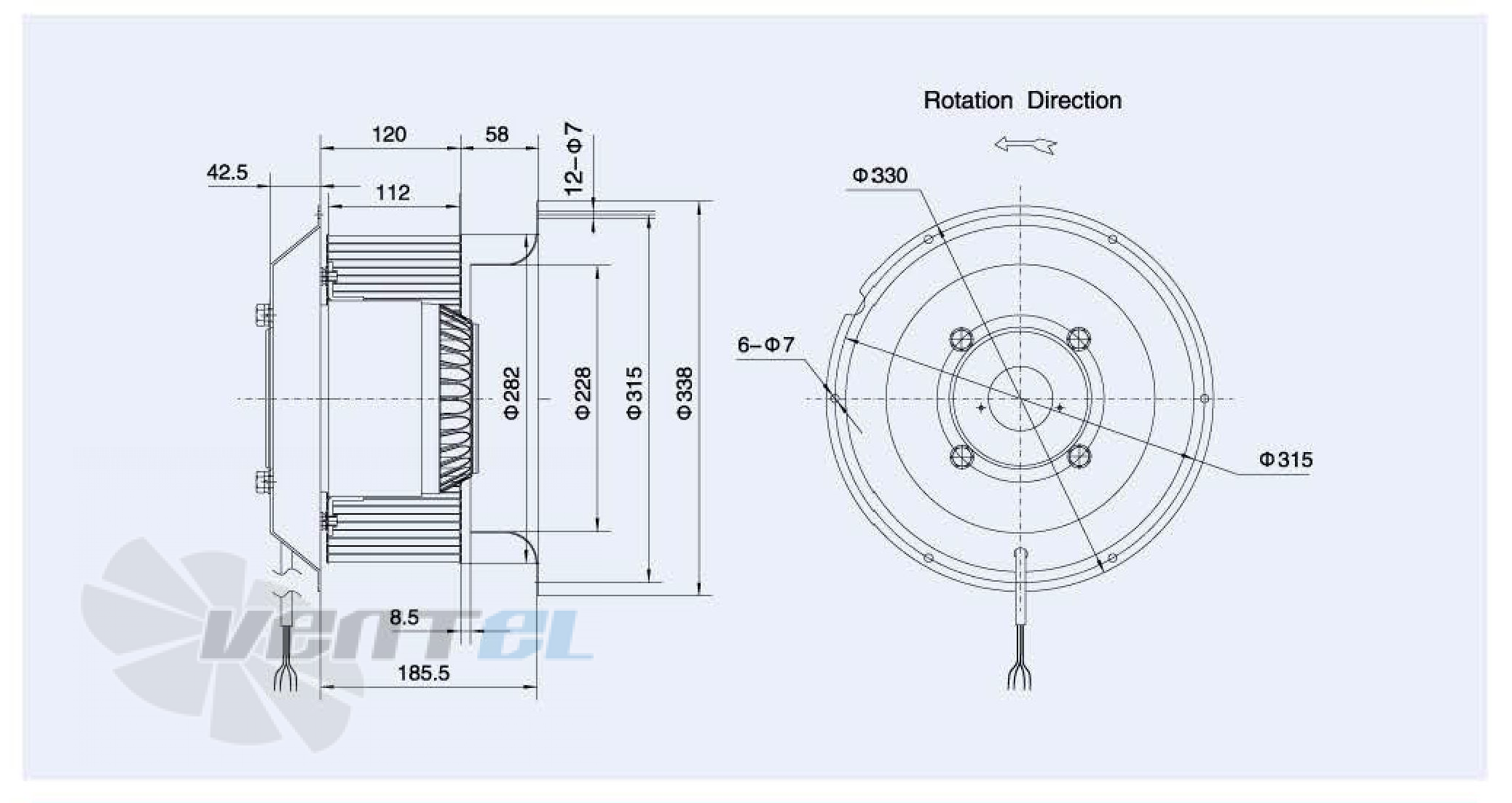 Weiguang WEIGUANG LXFF4D280-112-M168-50 1.68 КВТ - описание, технические характеристики, графики