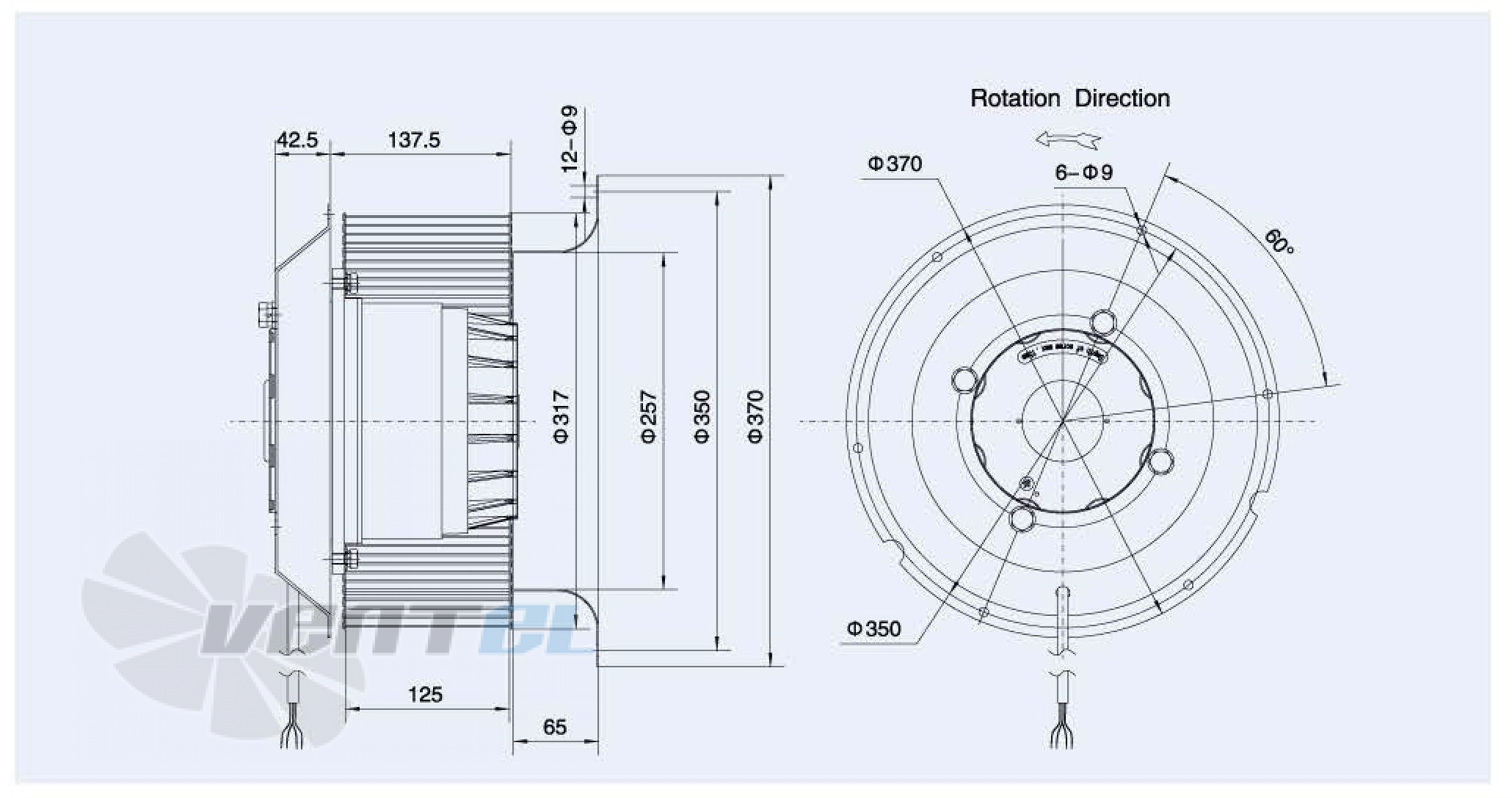 Weiguang WEIGUANG LXFF4D315-125-M180-75 2.375 КВТ - описание, технические характеристики, графики