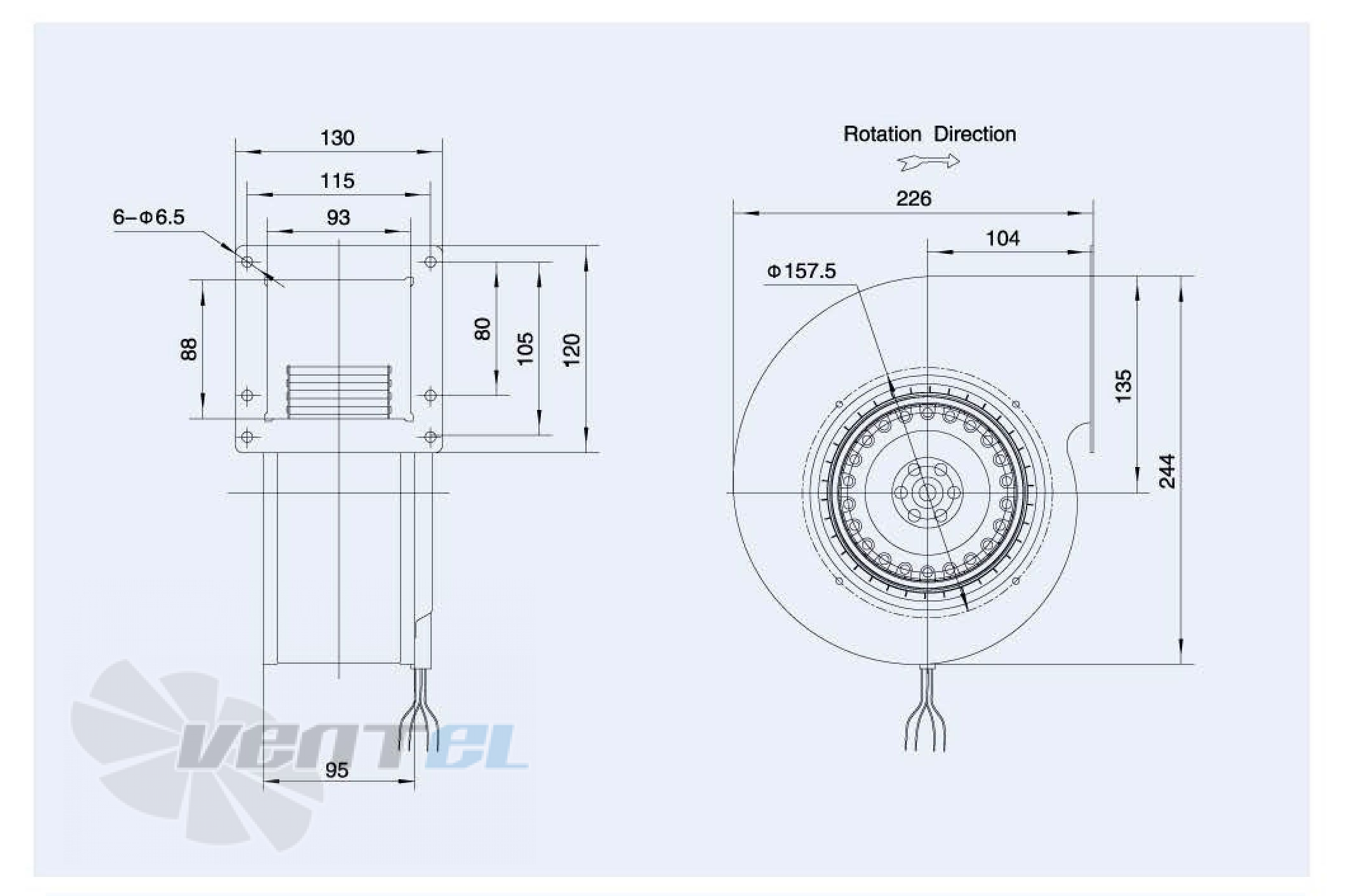 Weiguang WEIGUANG LXFFG2E140-59-M92-35 0.168 КВТ - описание, технические характеристики, графики