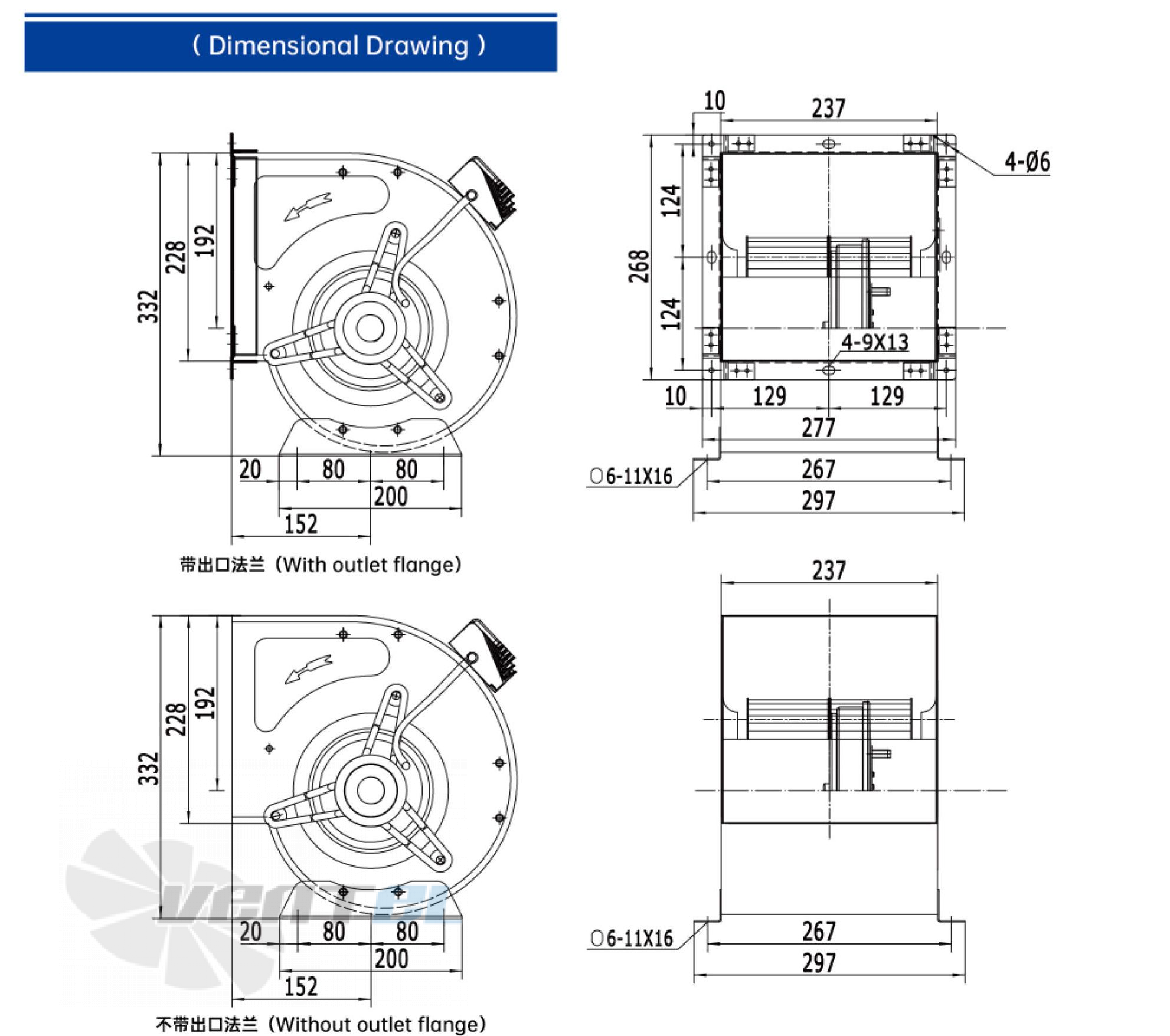 Weiguang WEIGUANG EC130-18E3G01-FD7-7S1 0.326 КВТ - описание, технические характеристики, графики