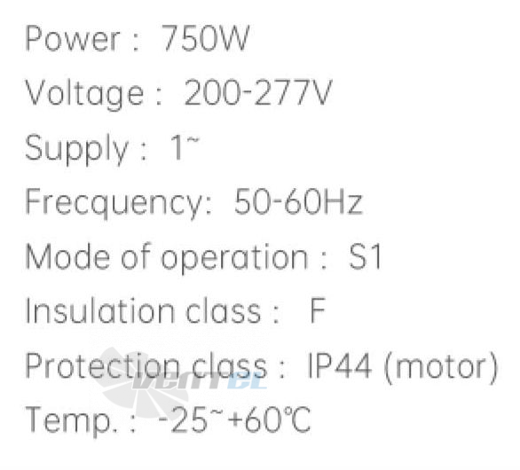Weiguang WEIGUANG EC183-18E3G01-FD9-9S1 0.715 КВТ - описание, технические характеристики, графики