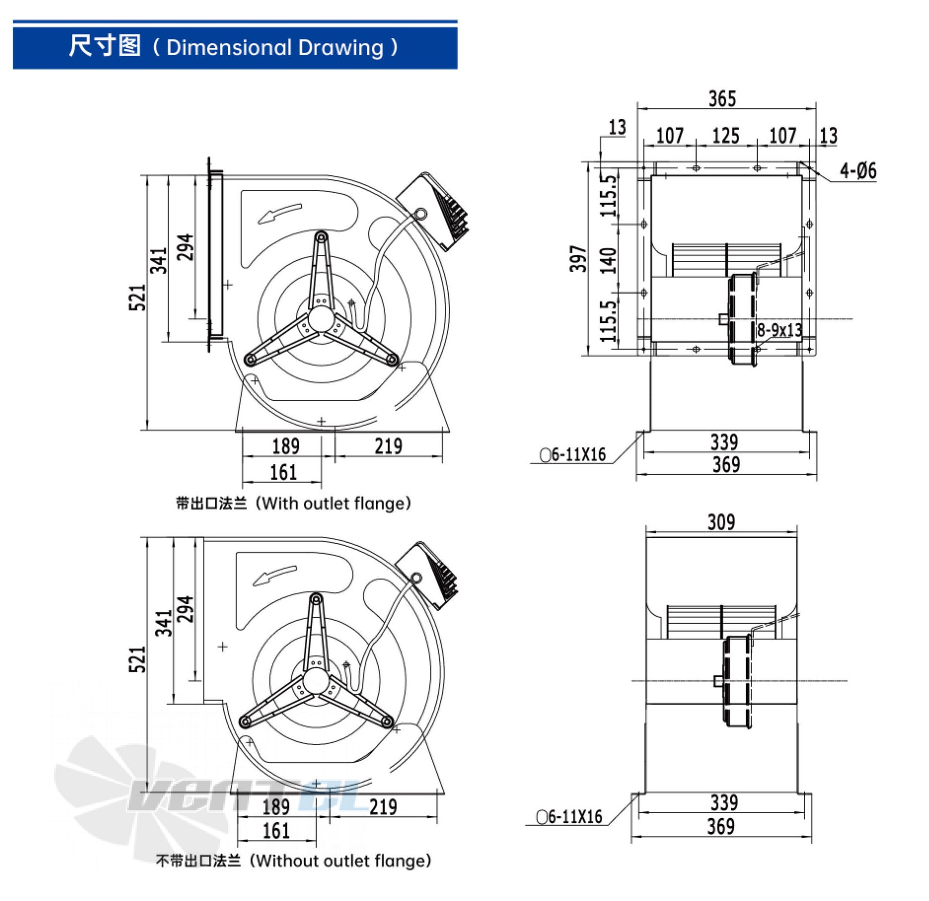 Weiguang WEIGUANG EC183-18E3G01-FD12-9S1 0.737 КВТ - описание, технические характеристики, графики