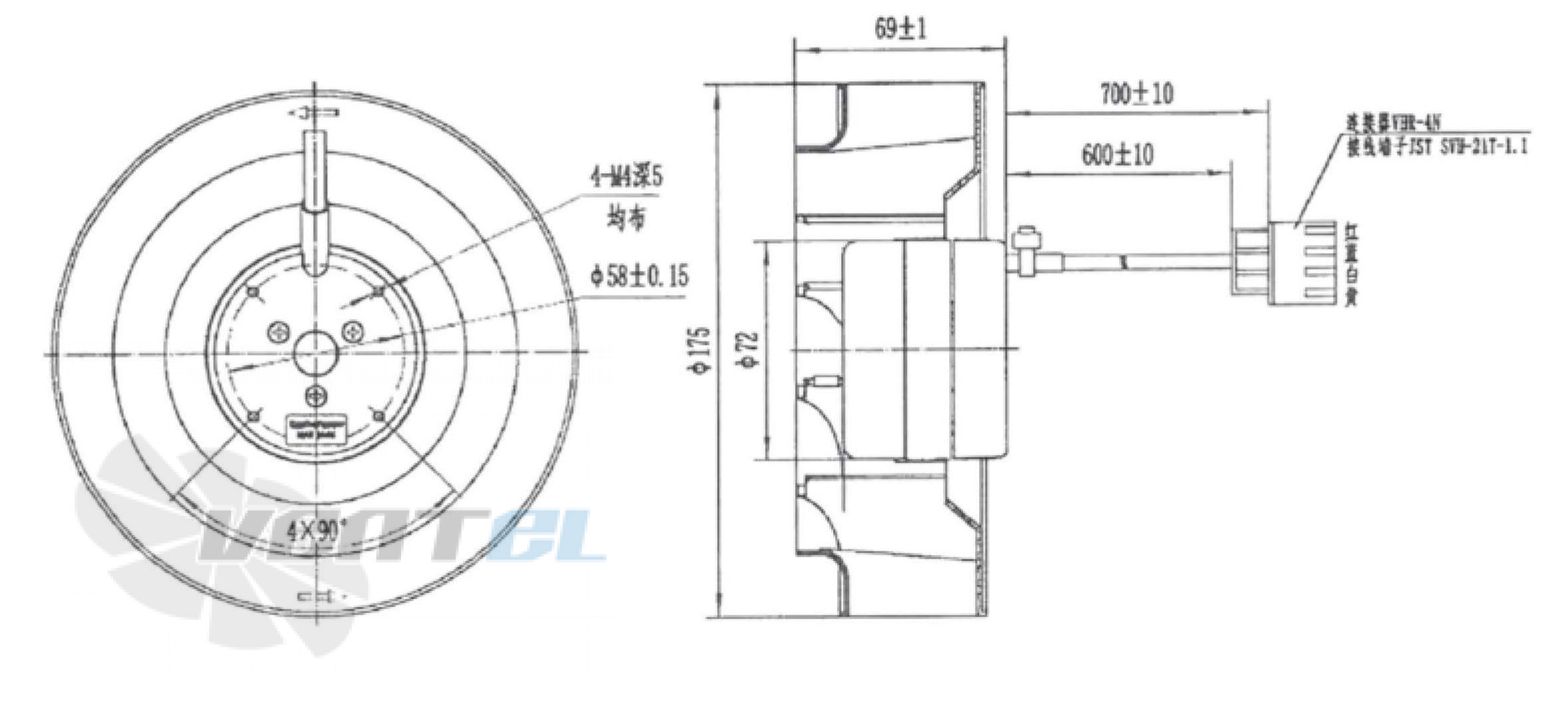 Fans-tech FANS-TECH SC175F2-055-000 - описание, технические характеристики, графики