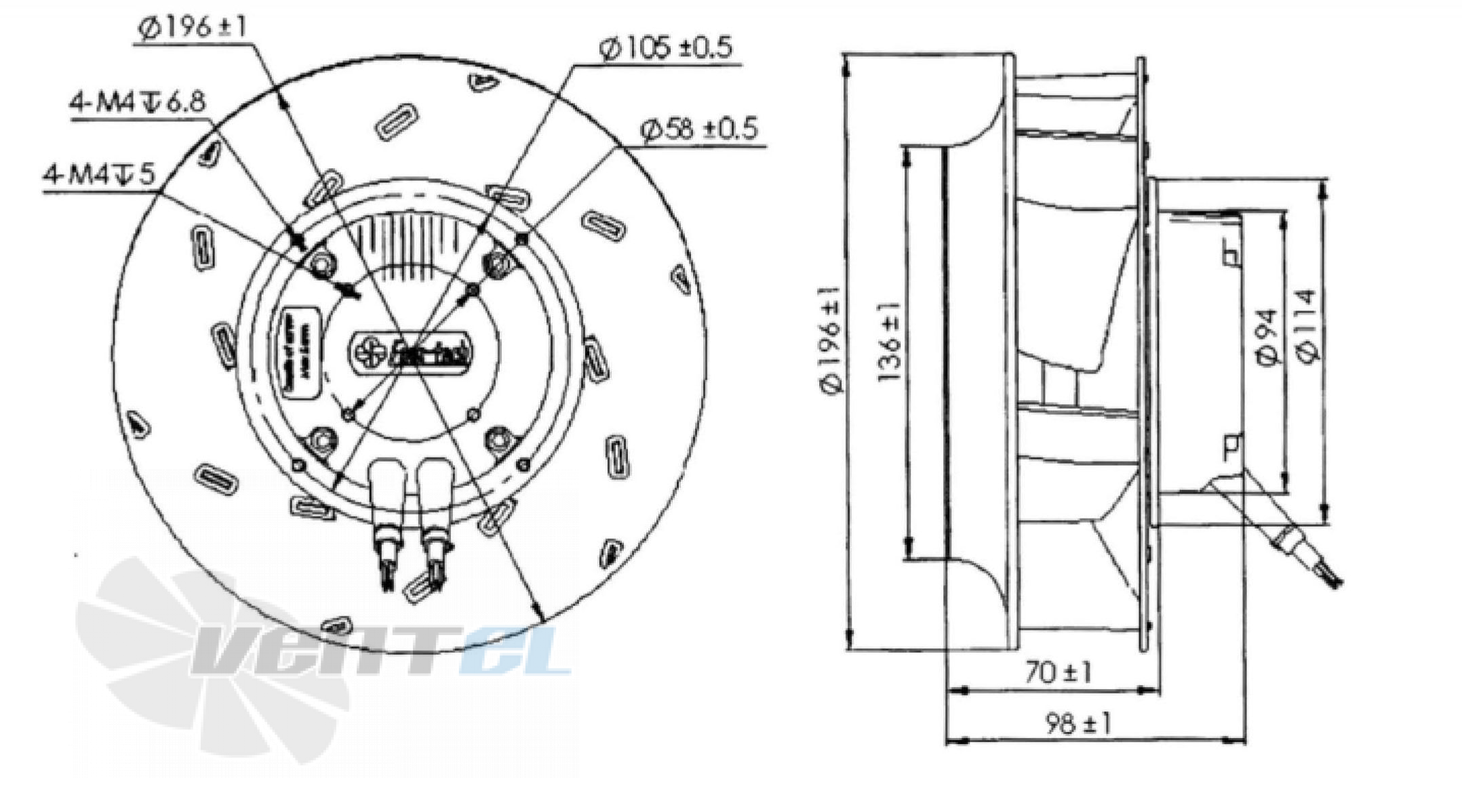 Fans-tech FANS-TECH SC190E2-055-002 - описание, технические характеристики, графики