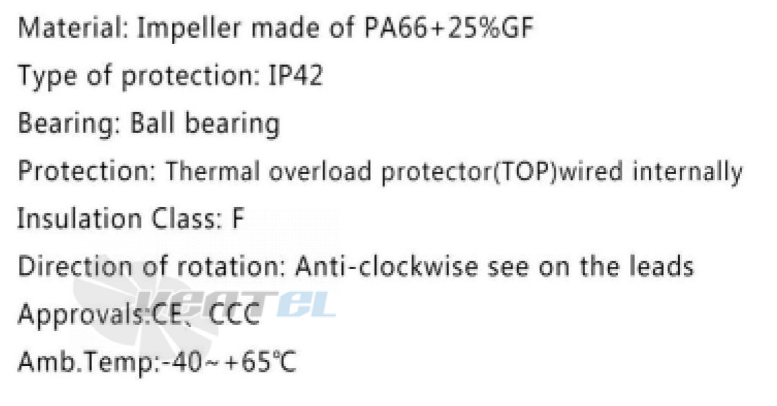 Fans-tech FANS-TECH SC220E2-055-001 - описание, технические характеристики, графики