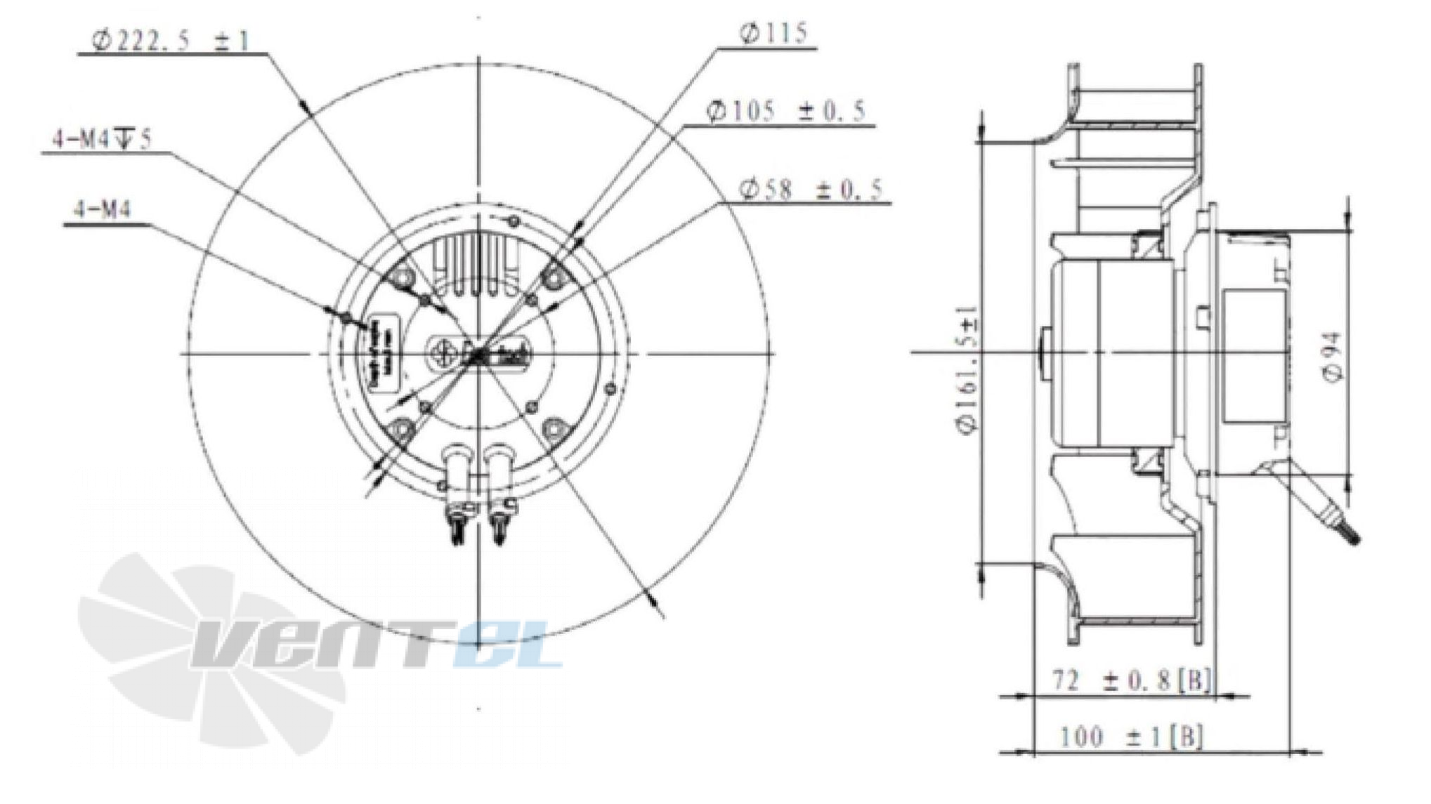 Fans-tech FANS-TECH SC220E2-055-001 - описание, технические характеристики, графики