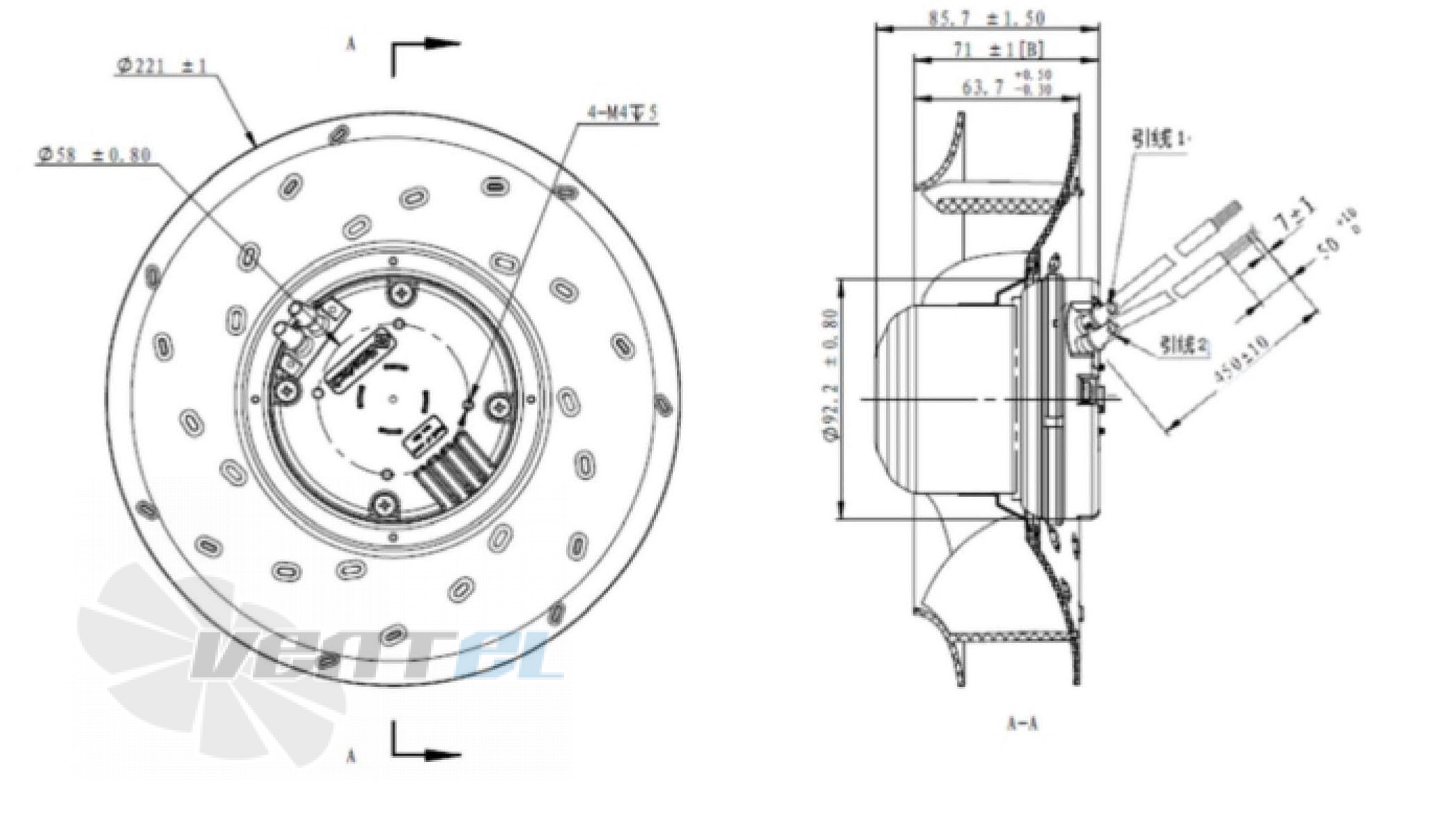 Fans-tech FANS-TECH SC220E2-055-002 - описание, технические характеристики, графики