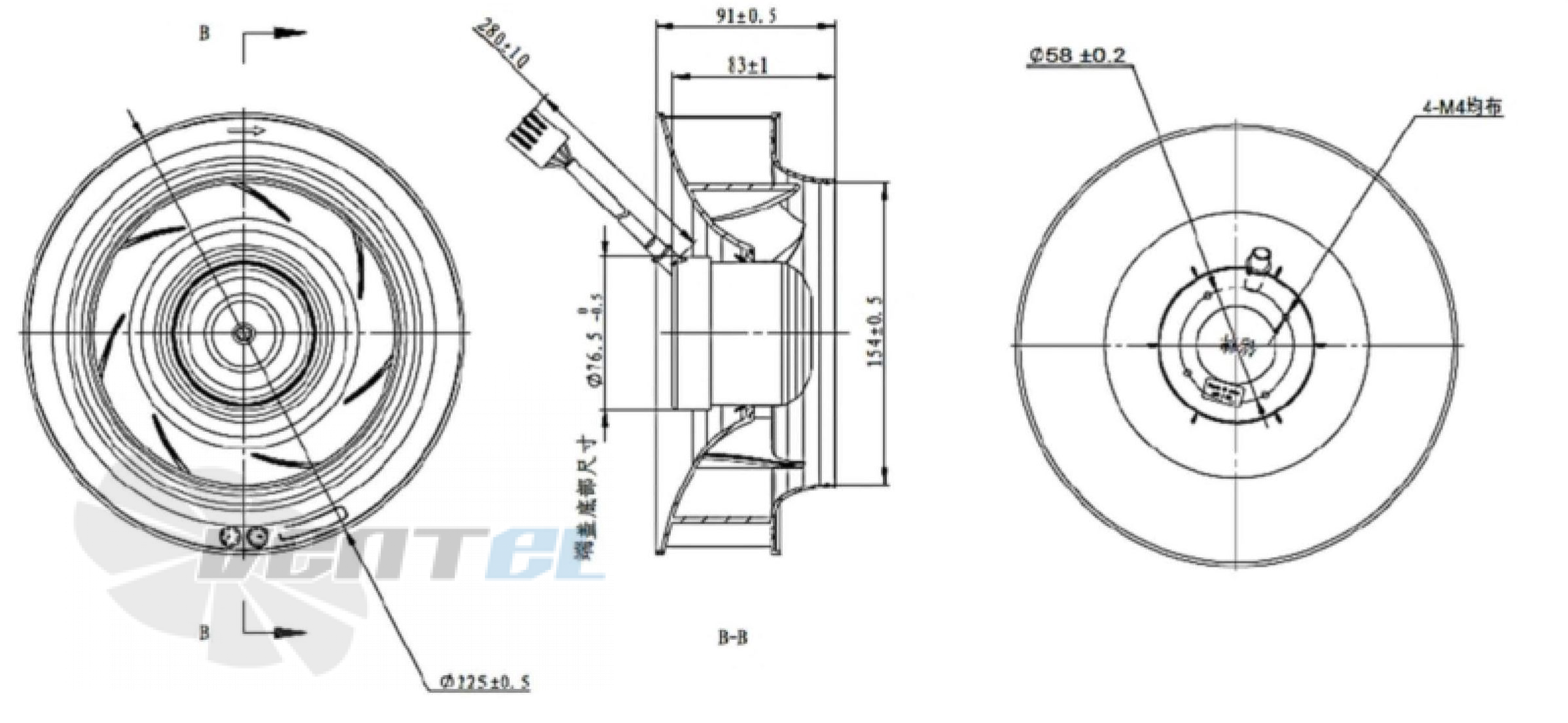 Fans-tech FANS-TECH SC225F2-055-001 - описание, технические характеристики, графики