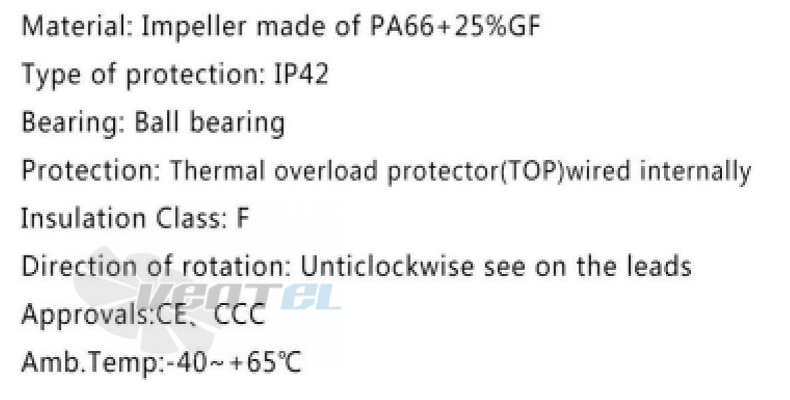 Fans-tech FANS-TECH SC250E2-055-000 - описание, технические характеристики, графики