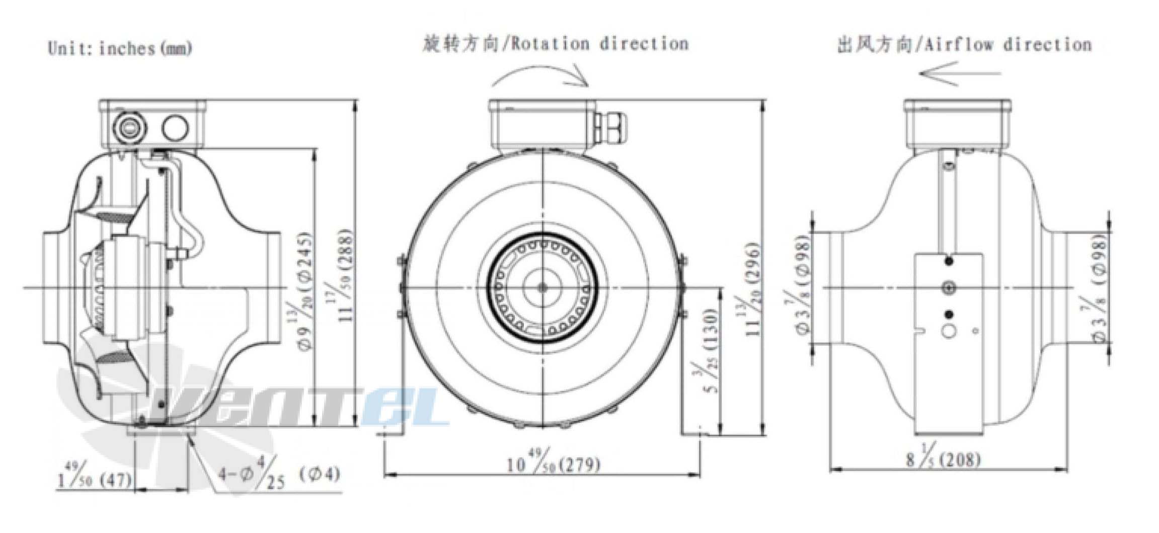 Fans-tech FANS-TECH DF100A1-068-A01 - описание, технические характеристики, графики