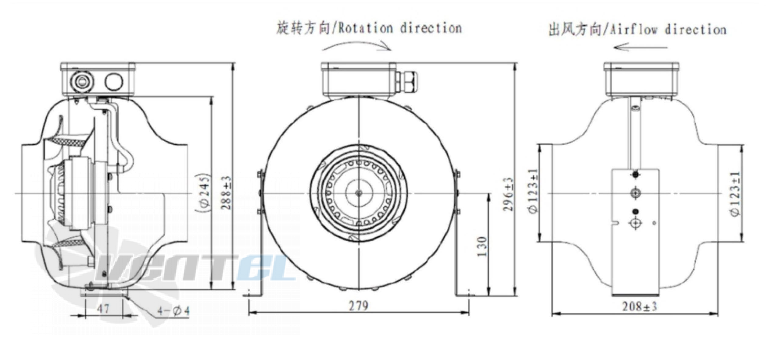 Fans-tech FANS-TECH DF125A1-068-A00 - описание, технические характеристики, графики