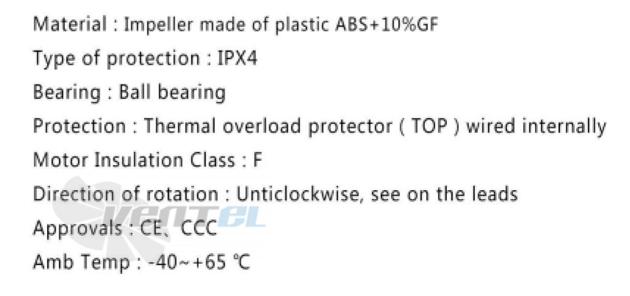 Fans-tech FANS-TECH DF125A1-068-A01 - описание, технические характеристики, графики