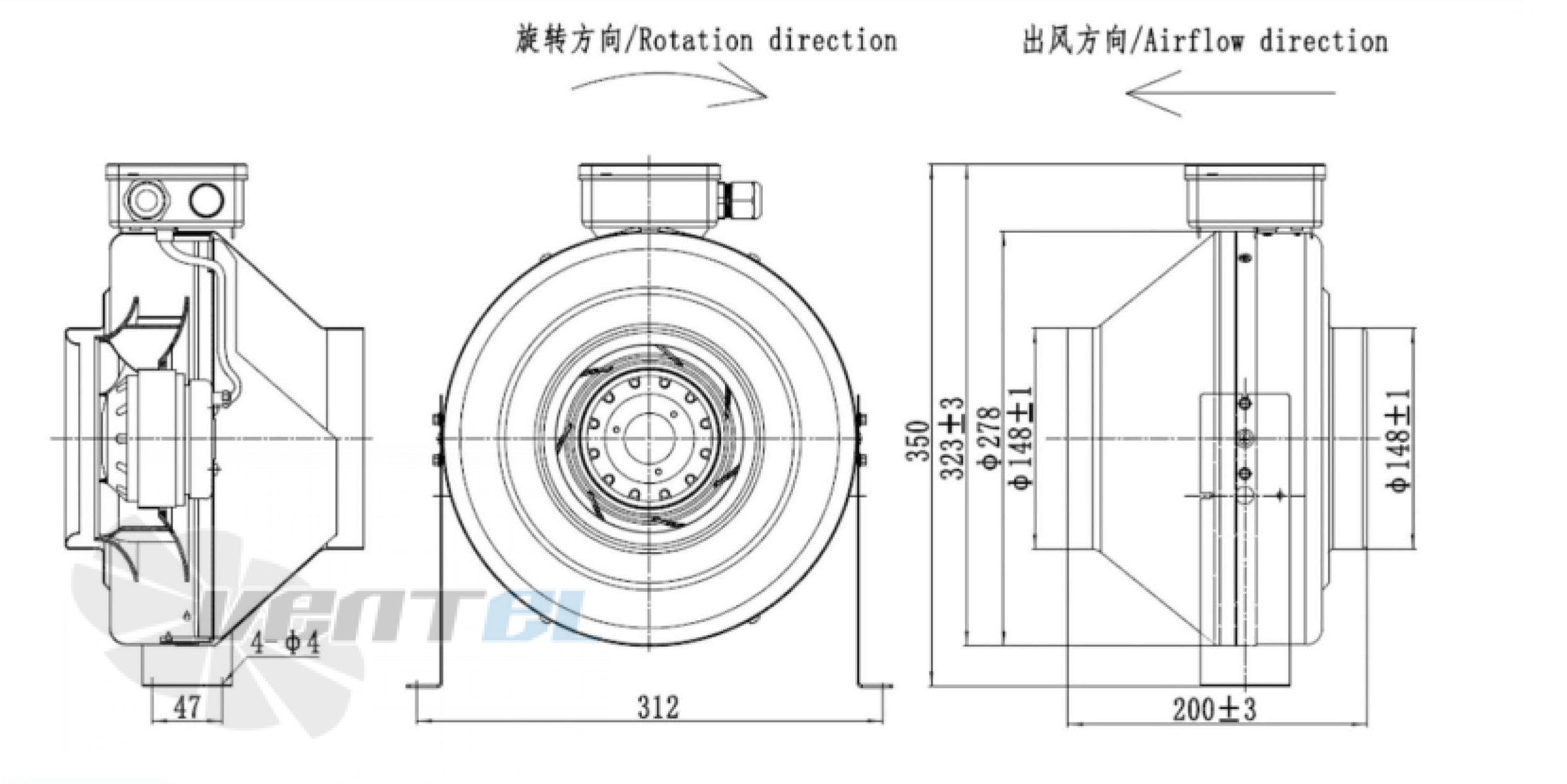 Fans-tech FANS-TECH DF150A1-068-A01 - описание, технические характеристики, графики