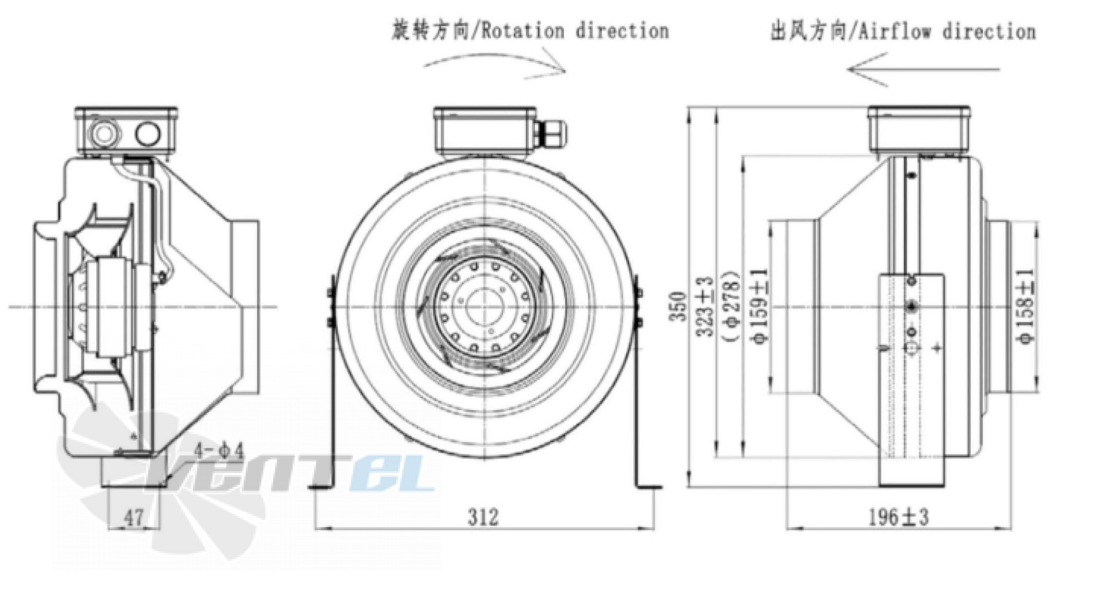 Fans-tech FANS-TECH DF160A1-068-A00 - описание, технические характеристики, графики