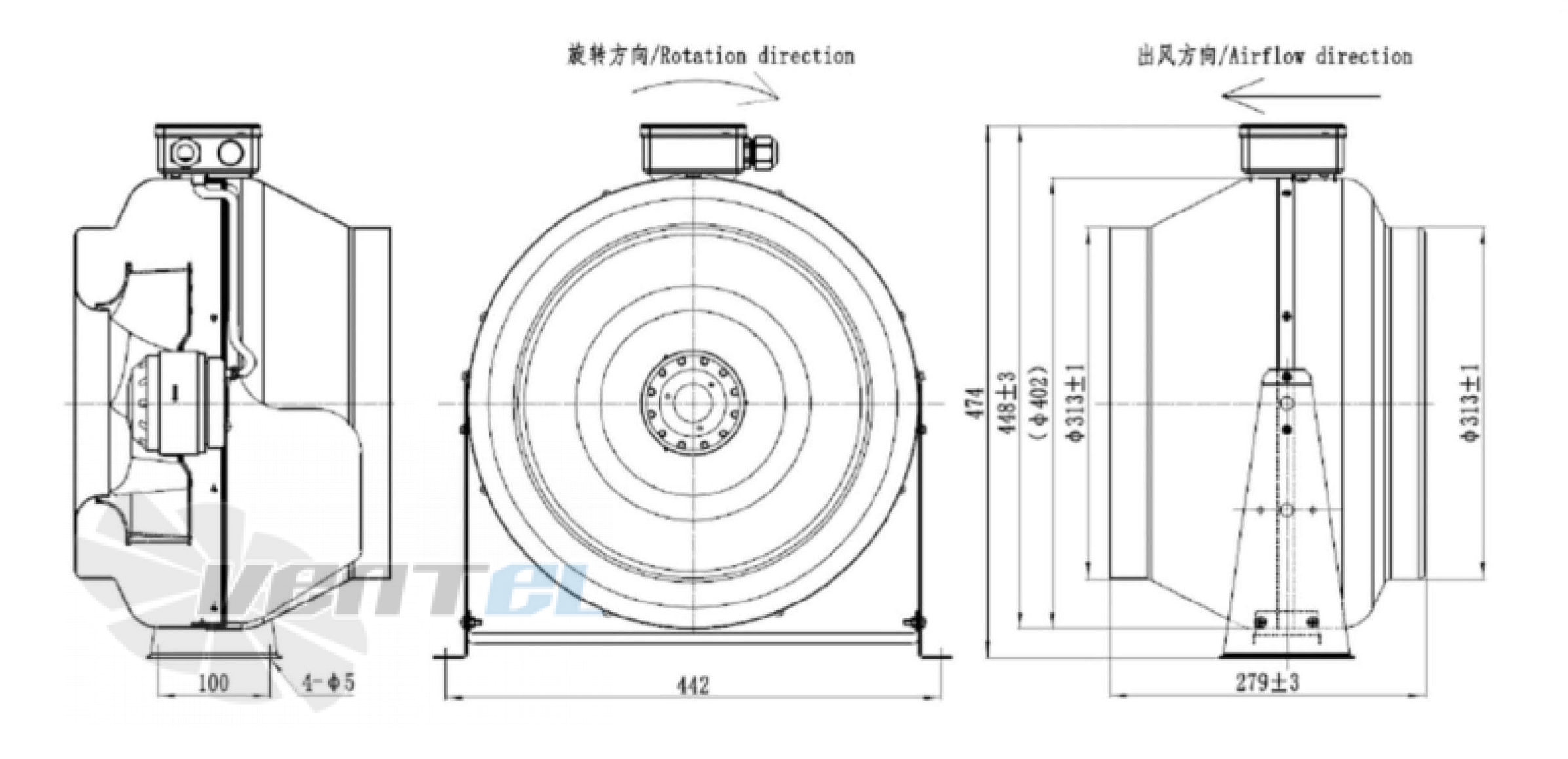 Fans-tech FANS-TECH DF315A1-068-A00 - описание, технические характеристики, графики