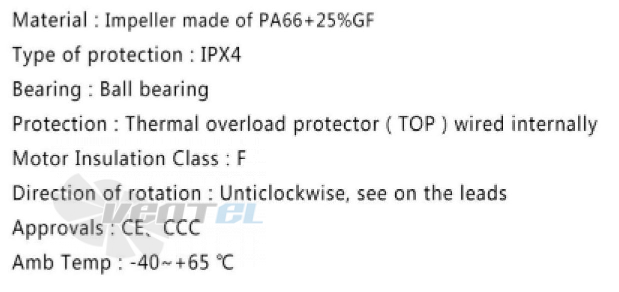 Fans-tech FANS-TECH DF200F2-055-A00 - описание, технические характеристики, графики