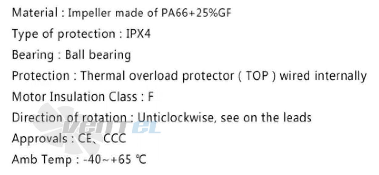 Fans-tech FANS-TECH DF315F2-055-A00 - описание, технические характеристики, графики