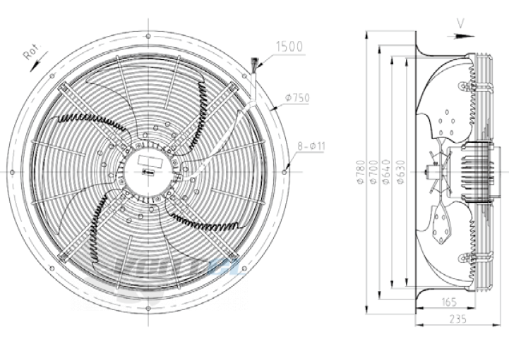 KEMAO KEMAO ODS630C-150B4.6D.V-03B 0.37 КВТ - описание, технические характеристики, графики