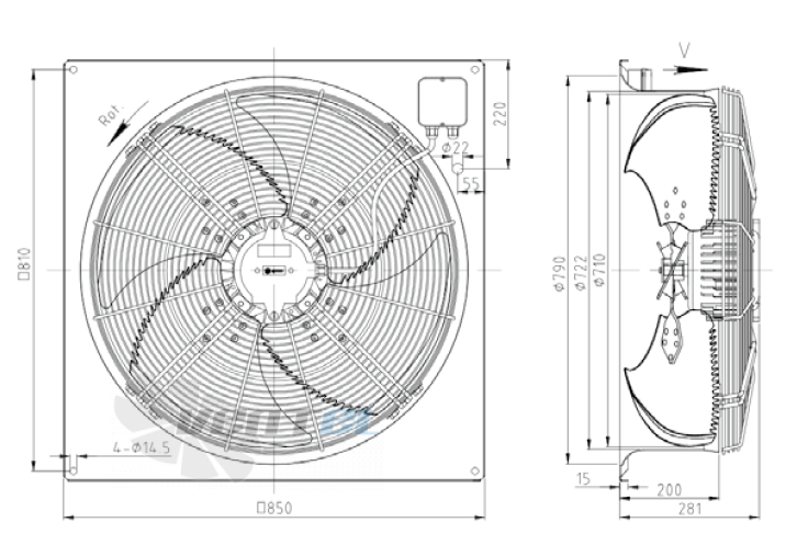 KEMAO KEMAO ODS710C-190B4.AD.V-01B2 0.37 КВТ - описание, технические характеристики, графики